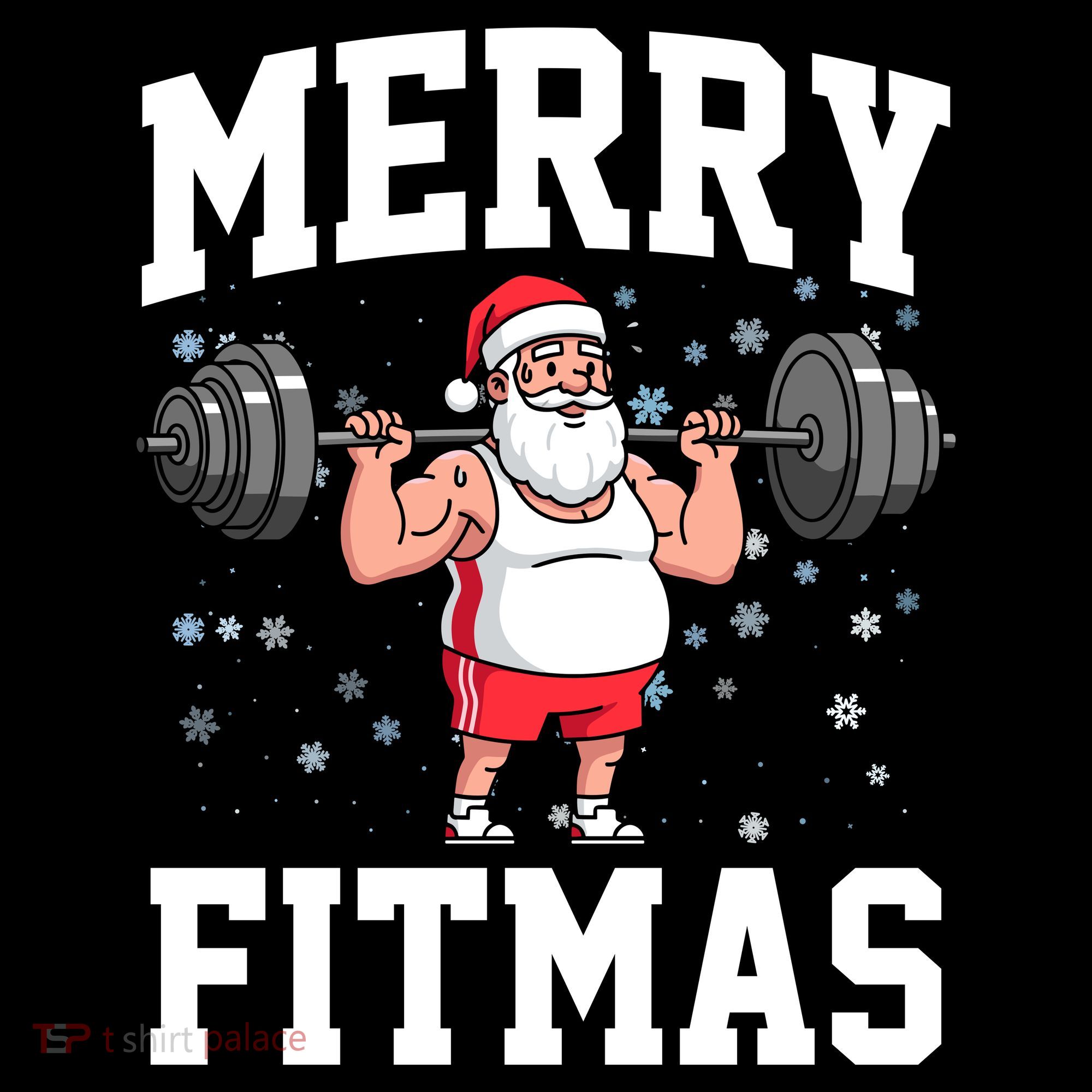 Merry Fitmas Funny Santa Claus Women's Hoodie