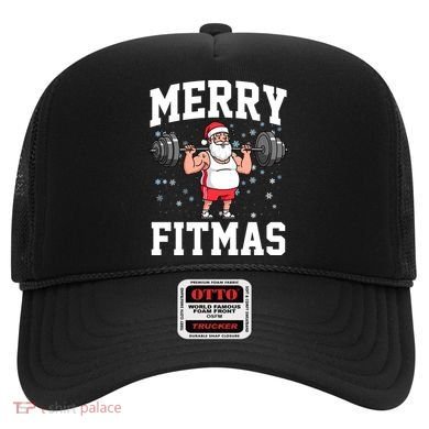 Merry Fitmas Funny Santa Claus Hat