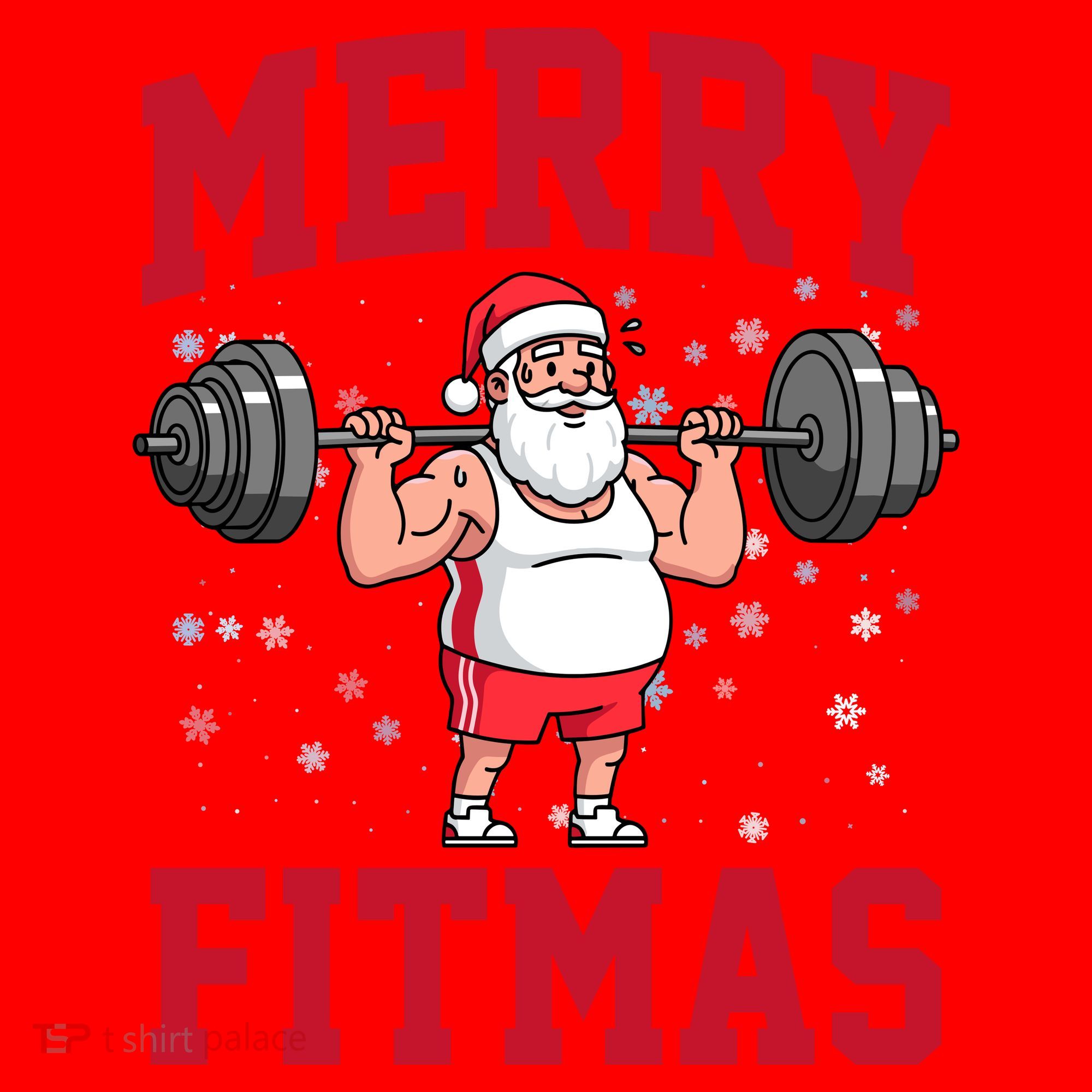 Merry Fitmas Funny Santa Claus Santa Hat