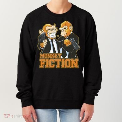 Monkey Fiction Funny Women's Sweatshirt