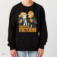 Monkey Fiction Funny Women's Sweatshirt thumb 0
