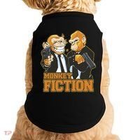Monkey Fiction Funny Doggie Tank thumb 0