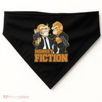 Monkey Fiction Funny USA-Made Doggie Bandana thumb 0