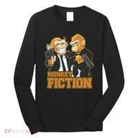 Monkey Fiction Funny Long Sleeve Shirt thumb 0