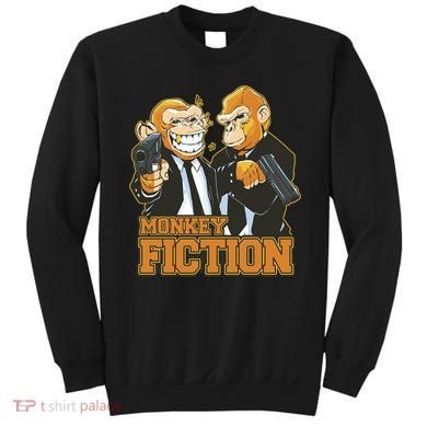 Monkey Fiction Funny Sweatshirt