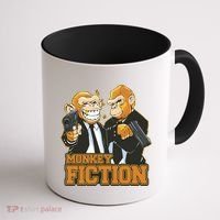 Monkey Fiction Funny Coffee Mug thumb 1