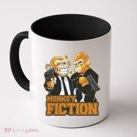 Monkey Fiction Funny Coffee Mug thumb 0