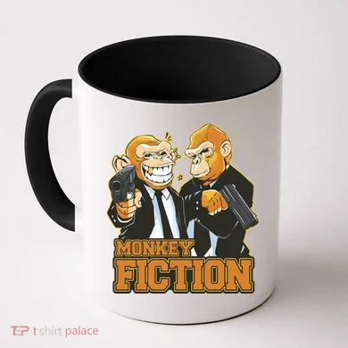 Monkey Fiction Funny Coffee Mug