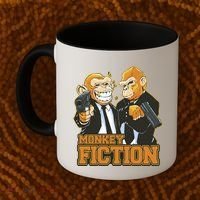 Monkey Fiction Funny Coffee Mug thumb 2
