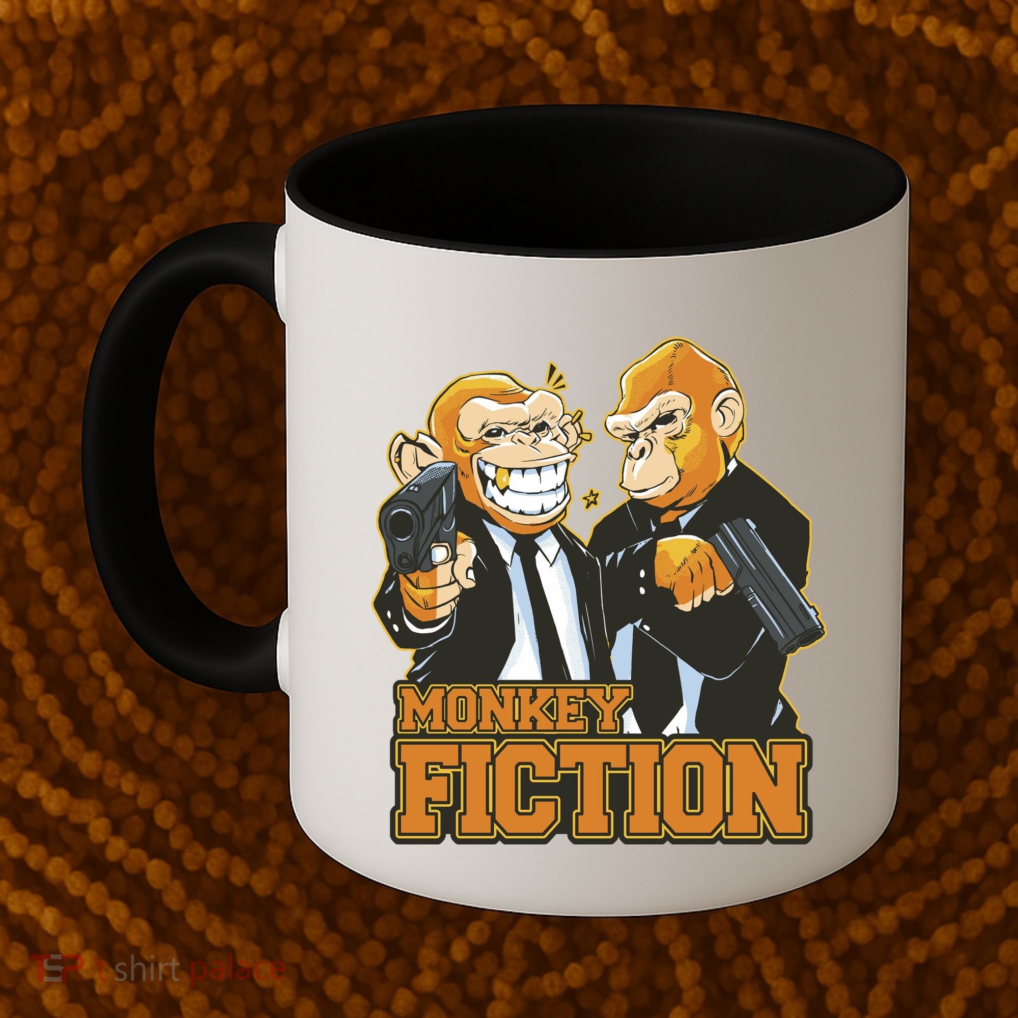 Monkey Fiction Funny Coffee Mug