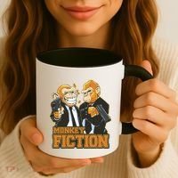 Monkey Fiction Funny Coffee Mug thumb 3