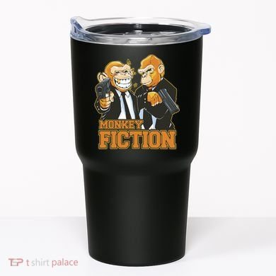 Monkey Fiction Funny Tumbler