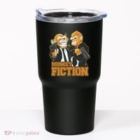Monkey Fiction Funny Tumbler thumb 0