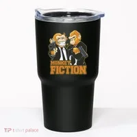 Monkey Fiction Funny Tumbler thumb 0