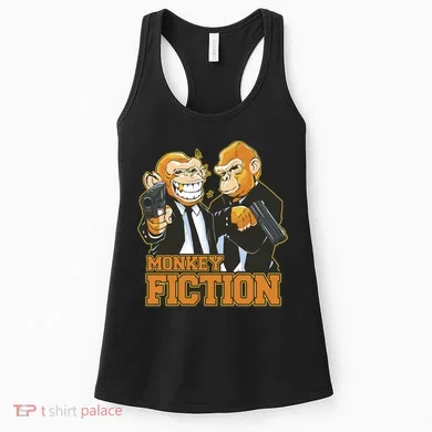 Monkey Fiction Funny Women's Tank Top