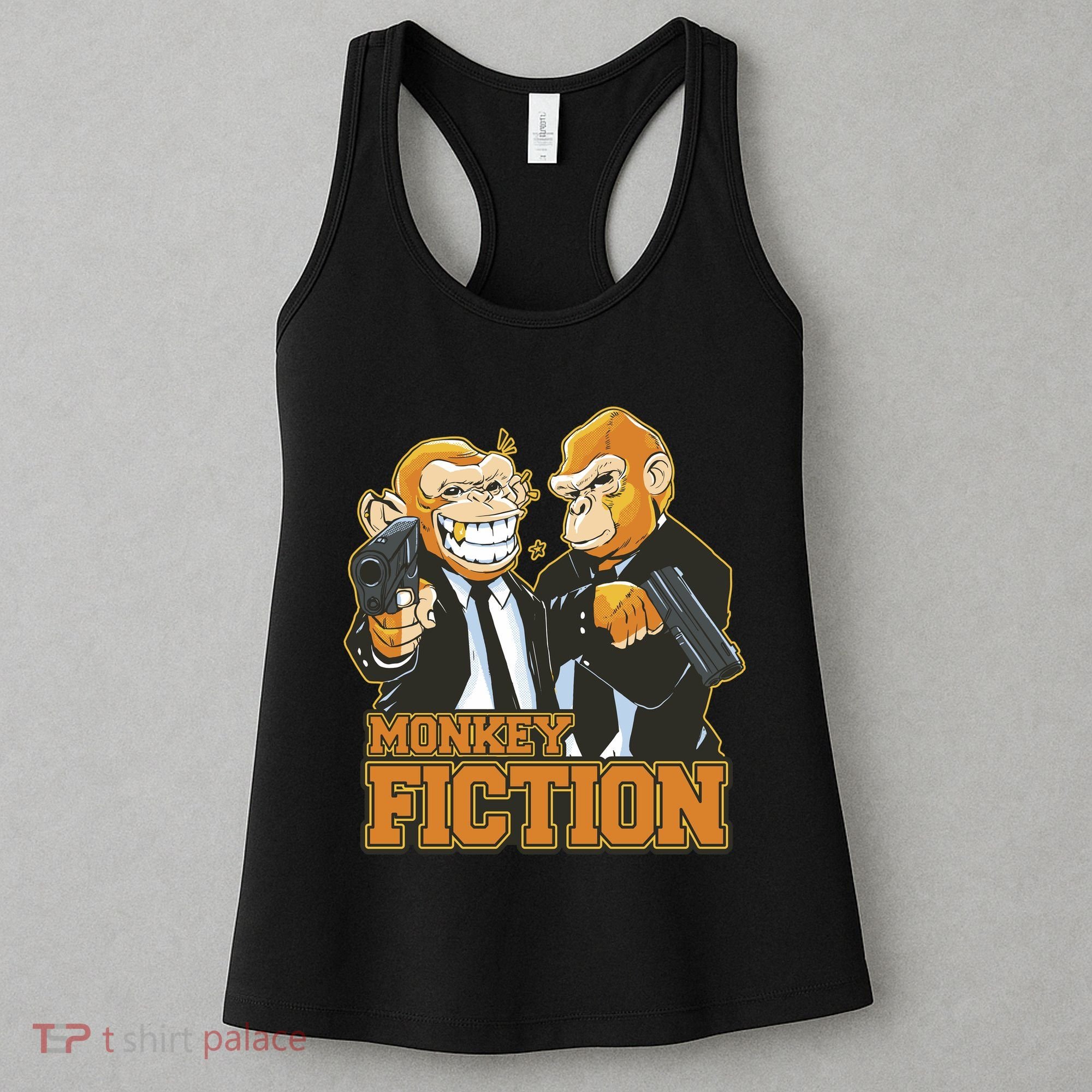 Monkey Fiction Funny Women's Tank Top