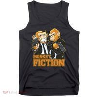 Monkey Fiction Funny Tank Top thumb 0
