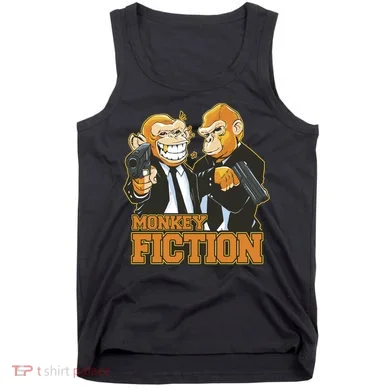 Monkey Fiction Funny Tank Top