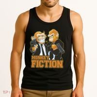 Monkey Fiction Funny Tank Top thumb 3