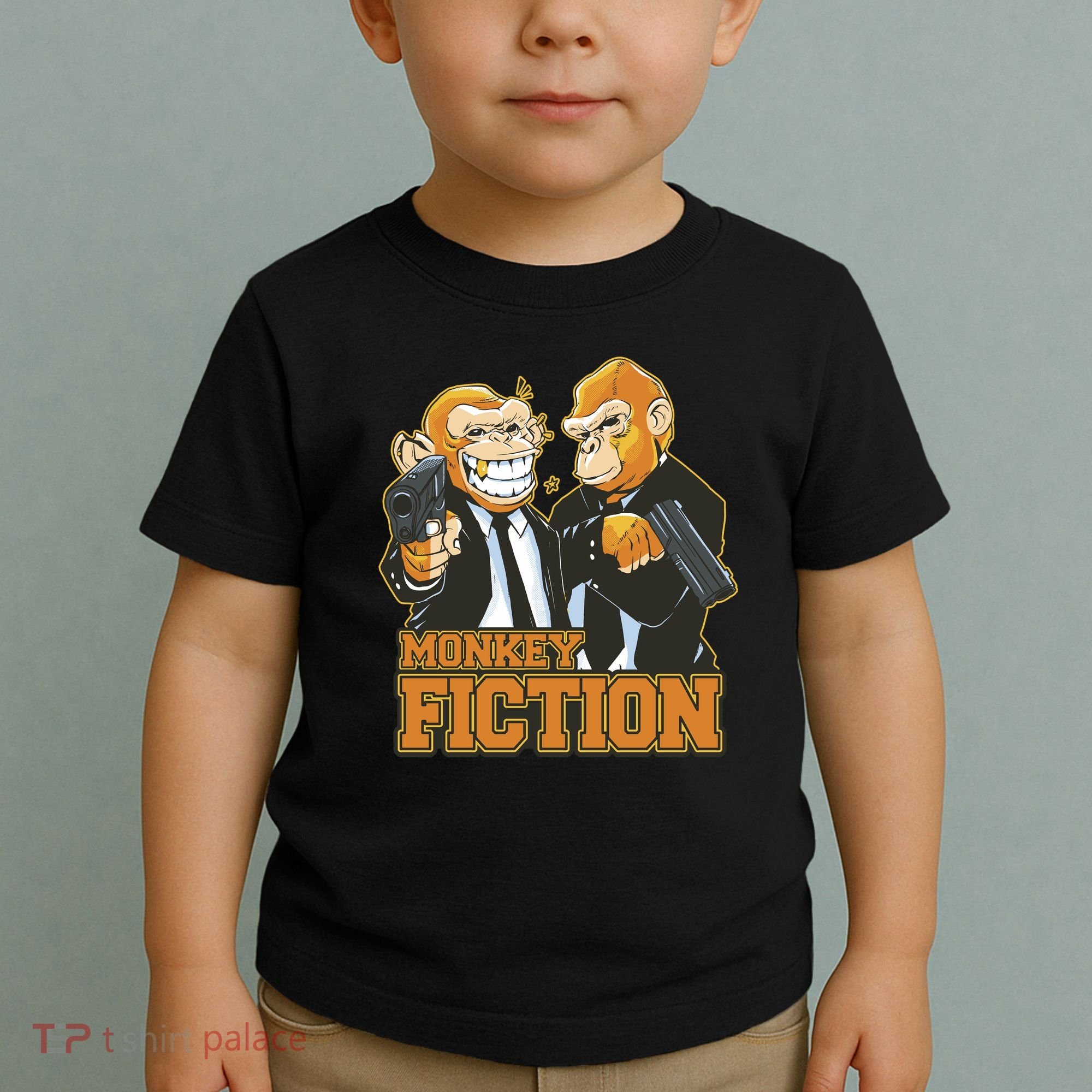 Monkey Fiction Funny Toddler T-Shirt
