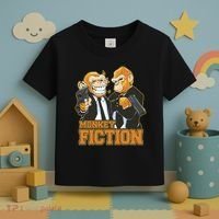 Monkey Fiction Funny Toddler T-Shirt thumb 3