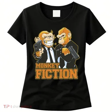 Monkey Fiction Funny Women's T-Shirt