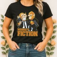 Monkey Fiction Funny Women's T-Shirt thumb 2