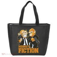 Monkey Fiction Funny Tote Bag thumb 0