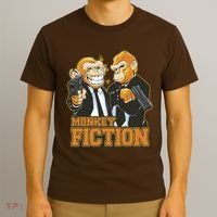 Monkey Fiction Funny T-Shirt thumb 3