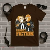 Monkey Fiction Funny T-Shirt thumb 5