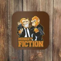 Monkey Fiction Funny Coaster thumb 0