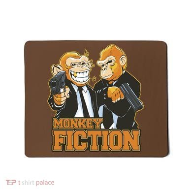 Monkey Fiction Funny Mousepad