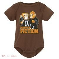 Monkey Fiction Funny Baby Bodysuit thumb 0
