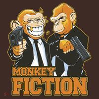 Monkey Fiction Funny Kids Hoodie thumb 2