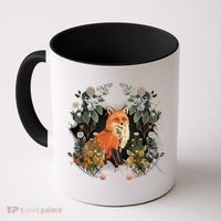 Mystical Fox Fairy Tale Forest Animals Forest Dwellers Nature Children Coffee Mug thumb 0