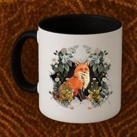 Mystical Fox Fairy Tale Forest Animals Forest Dwellers Nature Children Coffee Mug thumb 2