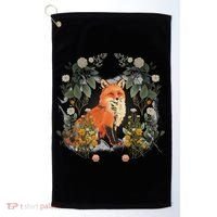 Mystical Fox Fairy Tale Forest Animals Forest Dwellers Nature Children Golf Towel thumb 0