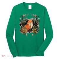 Mystical Fox Fairy Tale Forest Animals Forest Dwellers Nature Children Long Sleeve Shirt thumb 0