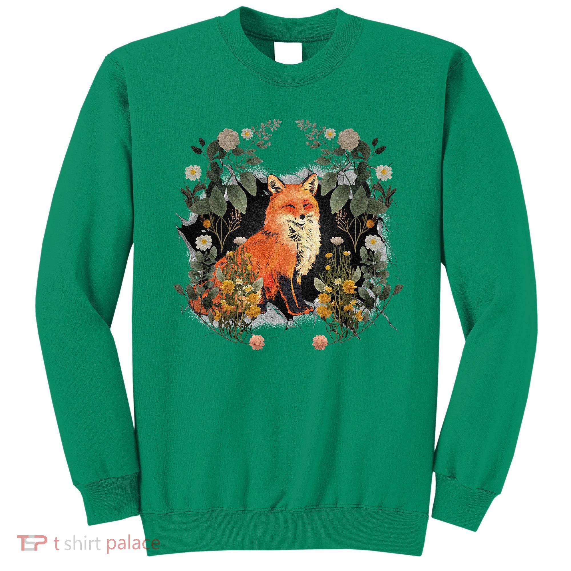 Mystical Fox Fairy Tale Forest Animals Forest Dwellers Nature Children Sweatshirt