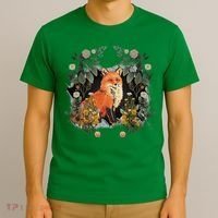 Mystical Fox Fairy Tale Forest Animals Forest Dwellers Nature Children T-Shirt thumb 3