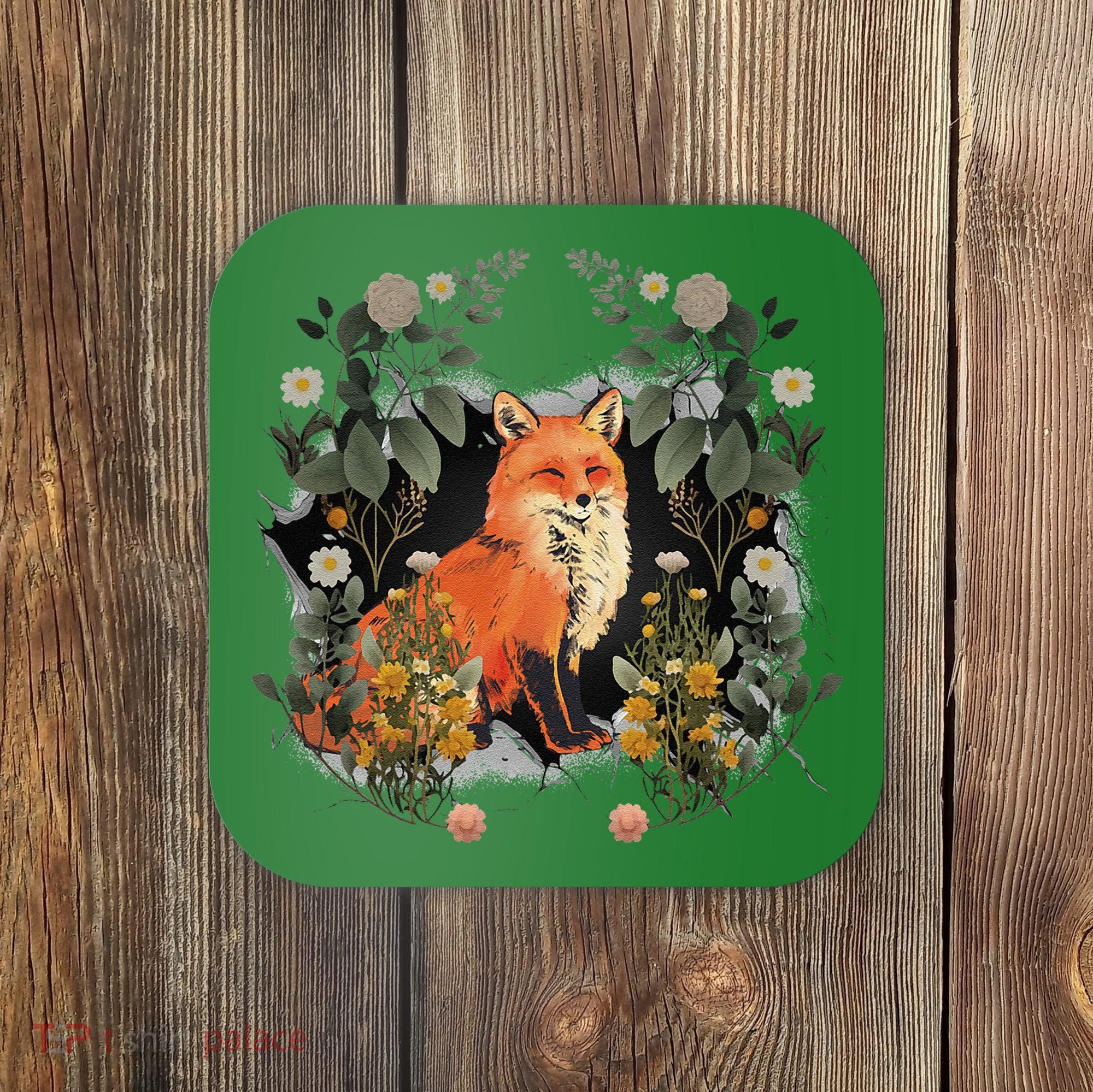 Mystical Fox Fairy Tale Forest Animals Forest Dwellers Nature Children Coaster