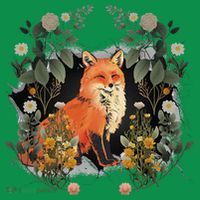 Mystical Fox Fairy Tale Forest Animals Forest Dwellers Nature Children Coaster thumb 2