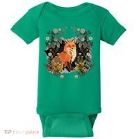 Mystical Fox Fairy Tale Forest Animals Forest Dwellers Nature Children Baby Bodysuit thumb 0