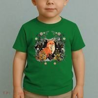 Mystical Fox Fairy Tale Forest Animals Forest Dwellers Nature Children Toddler T-Shirt thumb 2
