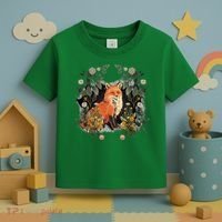 Mystical Fox Fairy Tale Forest Animals Forest Dwellers Nature Children Toddler T-Shirt thumb 3