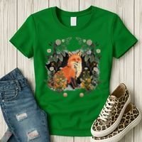 Mystical Fox Fairy Tale Forest Animals Forest Dwellers Nature Children Women's T-Shirt thumb 3