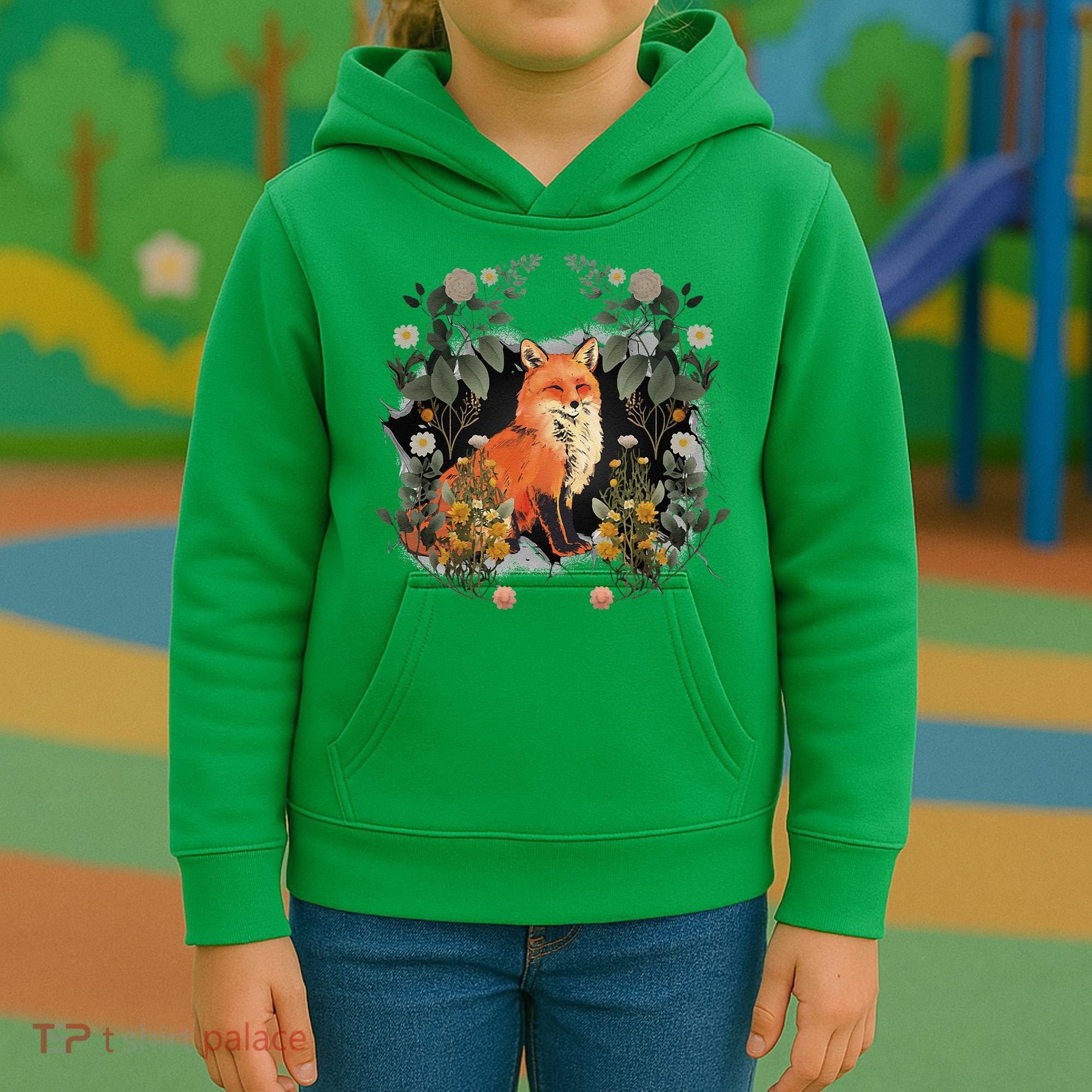 Mystical Fox Fairy Tale Forest Animals Forest Dwellers Nature Children Kids Hoodie