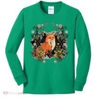 Mystical Fox Fairy Tale Forest Animals Forest Dwellers Nature Children Kids Long Sleeve Shirt thumb 0