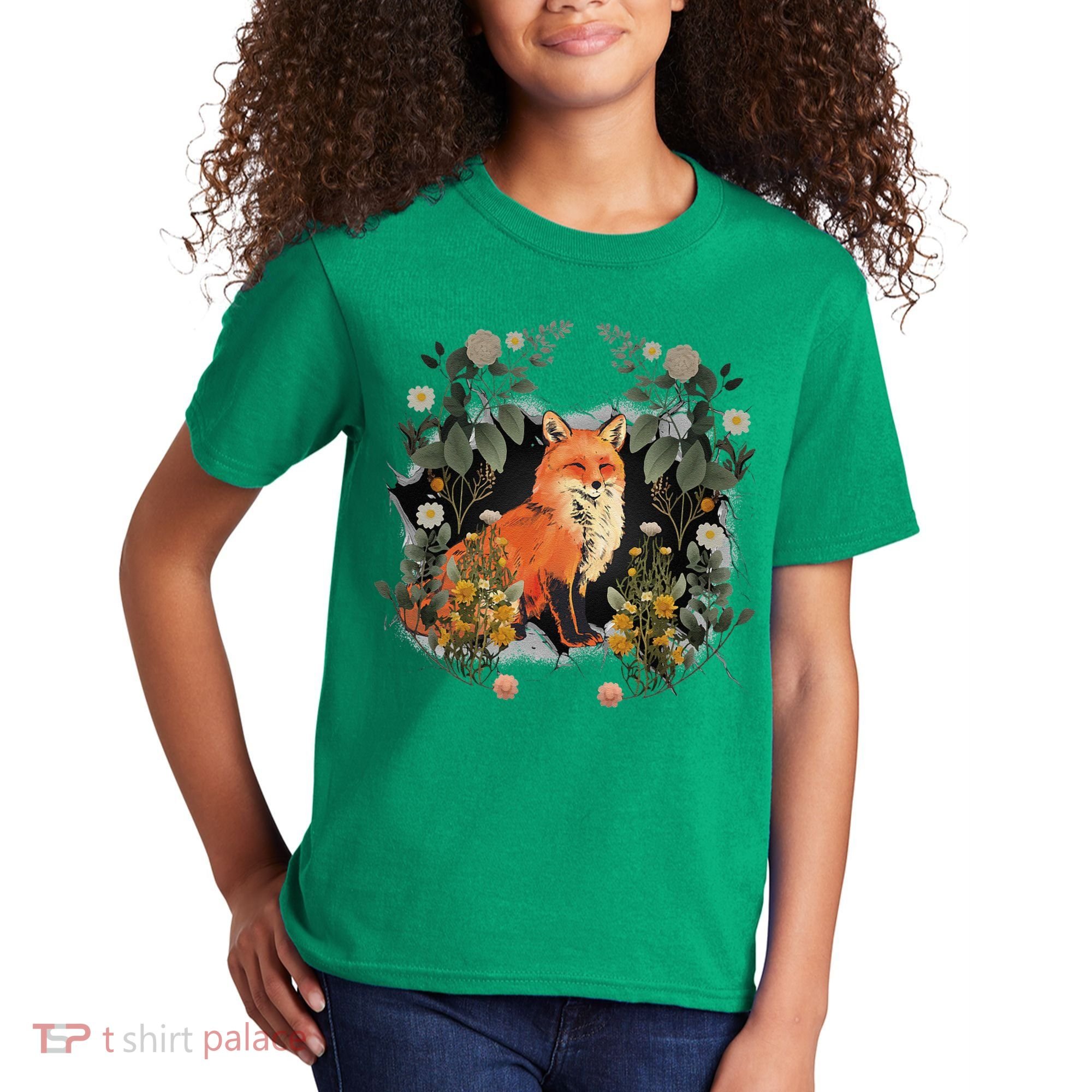Mystical Fox Fairy Tale Forest Animals Forest Dwellers Nature Children Kids T-Shirt