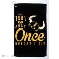 Minnesota Football Fans Just Once Before I Die Since 1961 Golf Towel thumb 0